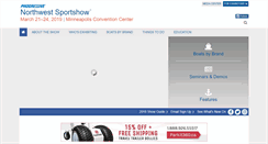 Desktop Screenshot of northwestsportshow.com